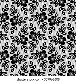 Seamless lace pattern with flowers. Infinitely wallpaper, decoration for your design, lingerie and more