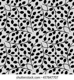 Seamless lace pattern with flowers. Infinitely wallpaper, decoration for your design, lingerie and more
