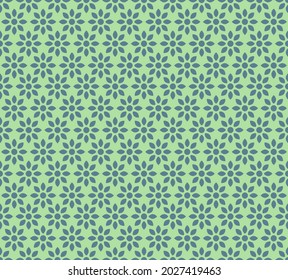 Patrón de encaje sin foco con ornamento floral folclórico en estilo retro escandinavo. Ilustración de material para fondo, papel pintado, textil, raspado, papel de embalaje.