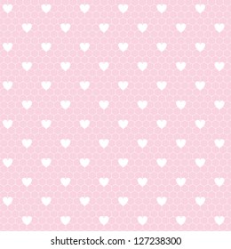 seamless lace pattern with hearts