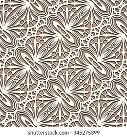 Seamless lace pattern, lacy texture, embroidery, vintage vector ornamental background