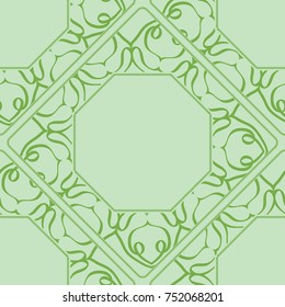 seamless lace pattern with line art element frame, border. vector illustration