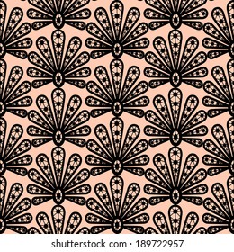 seamless lace  pattern on a white background