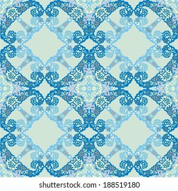 Seamless lace pattern for paisley can be used for wallpaper, pattern fills, web page background, surface textures. Vector illustration. 