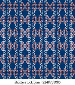Seamless lace pattern of sakura flowers
