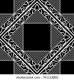 seamless lace pattern. tribal vector illustration. for design invitation, background, wallpaper
