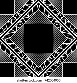 seamless lace pattern. tribal vector illustration. for design invitation, background, wallpaper