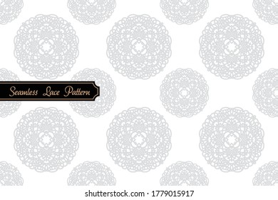 Seamless lace pattern vector illustration