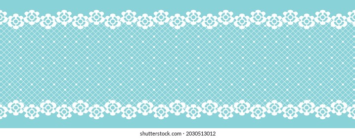 Seamless Lace Ribbon Border Vector Illustration Stock Vector (Royalty ...