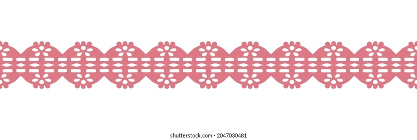 Seamless Lace Ribbon Border Vector Illustration Stock Vector (Royalty ...