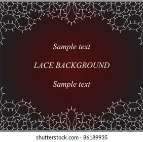 Seamless lace stripe background. Lacy collection. Space for your text