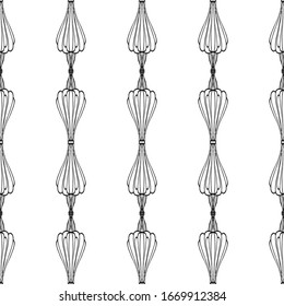 Vector de encaje sin problemas. Lazo negro sobre fondo blanco. Gráficos en blanco y negro. Diseño y decoración Art Nouveau y Art Déco.Tiras de encaje.