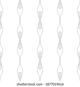 Seamless lace vector. Black lace on white background. Black and white graphics. Art Nouveau and art Deco pattern.For design and decor.Lace strips.