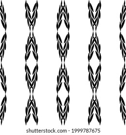 Vector de encaje sin cable. Lazo negro sobre fondo blanco. Gráficos en blanco y negro. Art Nouveau y Art Deco.Para el diseño y la decoración.Tiras de encaje.