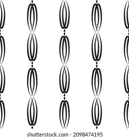 Vector de encaje sin cable. Lazo negro sobre fondo blanco. Gráficos en blanco y negro. Art Nouveau y Art Deco.Para el diseño y la decoración.Tiras de encaje.