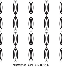 Seamless lace vector. Black lace on white background. Black and white graphics. Art Nouveau and art Deco pattern.For design and decor.Lace strips.