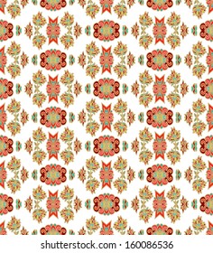 Seamless laced floral pattern