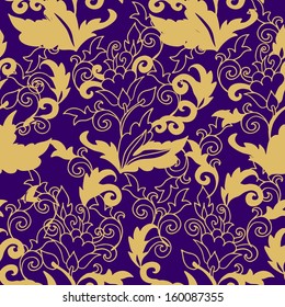Seamless laced floral pattern