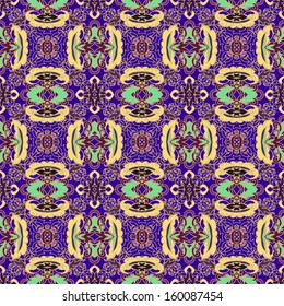 Seamless laced floral pattern