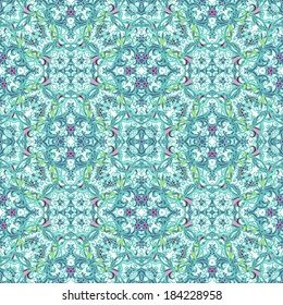 Seamless laced floral pattern 