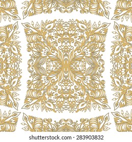 Seamless laced flourish pattern
