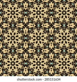 Seamless laced flourish pattern