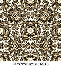 Seamless laced ornamental background
