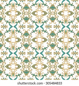 Seamless laced ornamental background