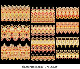 Seamless laced vector pattern