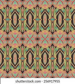 Seamless laced vector pattern. Art deco style