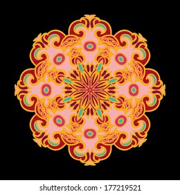 Seamless laced vector pattern in turkish style