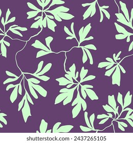 Vector floral delicado lacónico inconsútil monocromo de dos colores que marca tendencia, garabato hecho a mano para el diseño de la tela, decoración, cerámica, tarjetas, flores, impresión de la textura sobre fondo oscuro