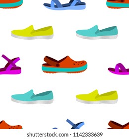 Seamless ladies shoes pattern