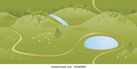 Seamless land
