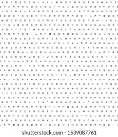 seamless latin letters for print or background