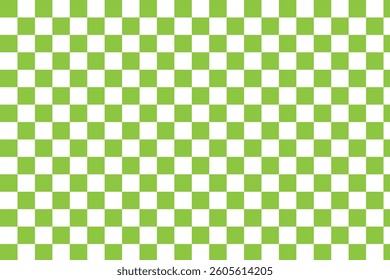 seamless lattice pattern . Geometric green and white checkered seamless wallpaper background. art design checkered, checkerboard, chessboard concept graphic element.