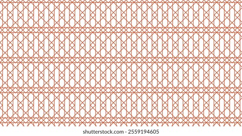 Seamless Lattice Pattern Made with Traditional lines and square Which is Formed by Two Overlapped Rhombus Decorated with Small square at Their Tips. for card tile textile 