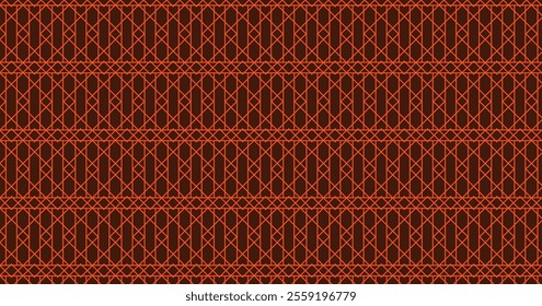 Seamless Lattice Pattern Made with Traditional lines square Which is Formed by Two Overlapped Rhombus Decorated with Small Dots at Their Tips. use for cards textile motif fabric backgrounds 