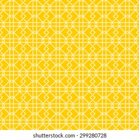 Seamless Lattice Pattern Made with Traditional Chinese Lucky Symbol called "Fang Sheng" , Which is Formed by Two Overlapped Rhombus Decorated with Small Dots at Their Tips.