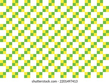 the Seamless Lattice Pattern Vector Repeating green yellow White Abstract Square Background