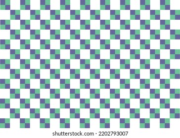 the Seamless Lattice Pattern Vector Repeating green blue White Abstract Square Background