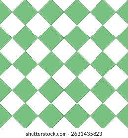 the Seamless Lattice Pattern Vector Repeating Green White Abstract Square Background. Vector Eps 10