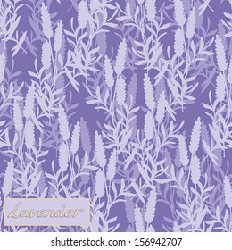 Seamless lavender pattern