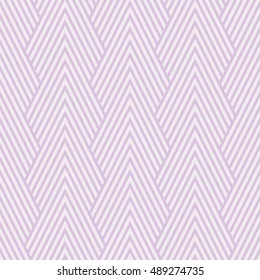 Seamless lavender purple art deco optical chevron mountains pattern vector