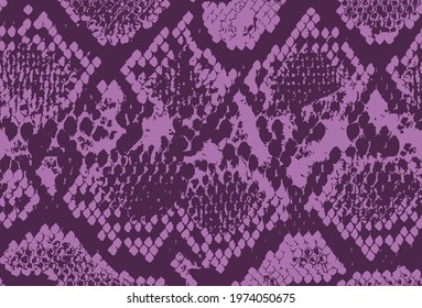 Seamless lavender snake skin pattern