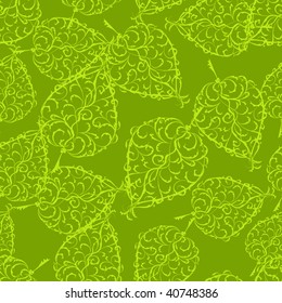 Seamless leaf background