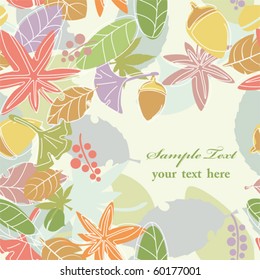Seamless leaf background