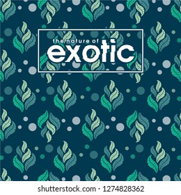 seamless leaf background pattern wallpaper graphic vector 