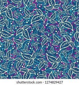seamless leaf cool fullcolor background pattern wallpaper graphic vector 