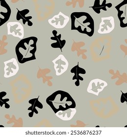 Nahtloses Blatt Blumenmuster mit Kamille.Farbiger Sommer-Vektordruck.Textile Textur